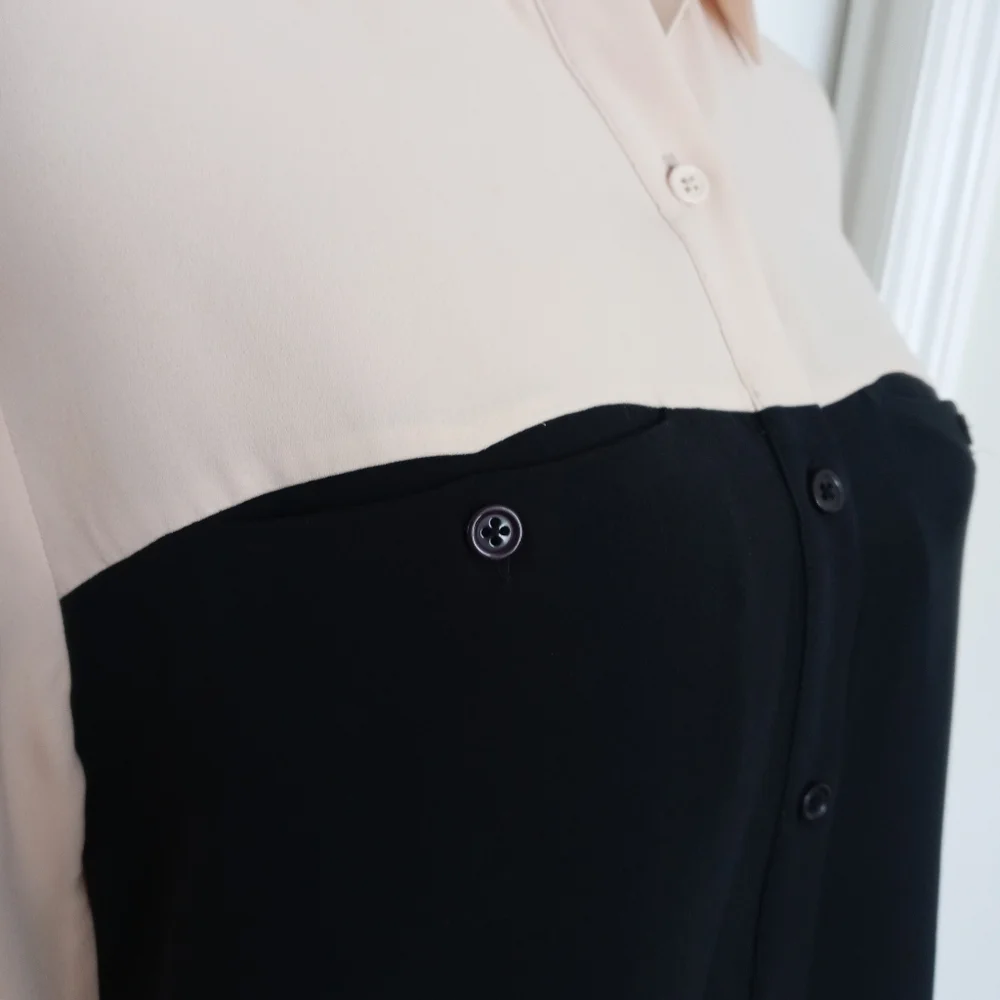 Jenni Kayne Button Up Color Block Shirt Dress - Picture 8 of 11